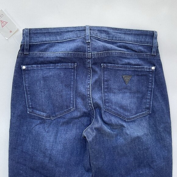 Guess Women’s Sexy Curve Mid Rise Skinny Jeans W/Tuxedo Velvet Striped Size 28 - Picture 11 of 11
